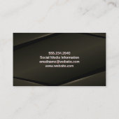 Sepia Glow Abstrakt Background Visitenkarte (Rückseite)