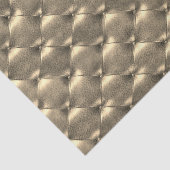 Sepia Gold Luxury Metallic Tufted Leather Seidenpapier (Ausschnitt)