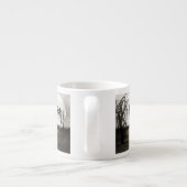 Sepia Goth Girl Espressotasse (Rückseite)