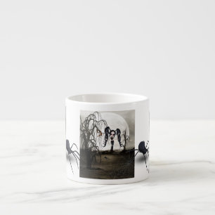 Sepia Goth Girl Espressotasse