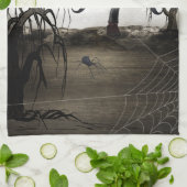 Sepia Goth Girl Handtuch (Gefaltet)