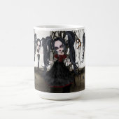 Sepia Goth Girl Kaffeetasse (Mittel)