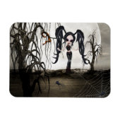 Sepia Goth Girl Magnet (Horizontal)