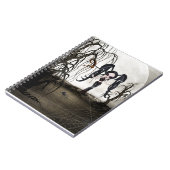 Sepia Goth Girl Notizblock (Linke Seite)