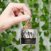 Sepia Goth Girl Schlüsselanhänger (Hand)