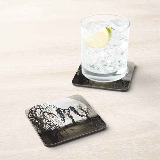 Sepia Goth Girl Untersetzer (Rechte Seite)