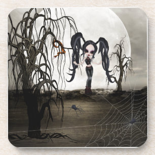 Sepia Goth Girl Untersetzer