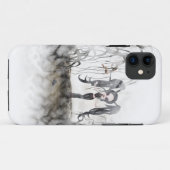 Sepia Goth Girl Vignette Case-Mate iPhone Hülle (Rückseite (Horizontal))