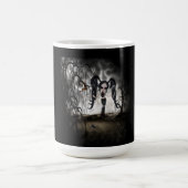 Sepia Goth Girl Vignette Kaffeetasse (Mittel)