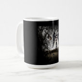 Sepia Goth Girl Vignette Kaffeetasse (Vorderseite Links)