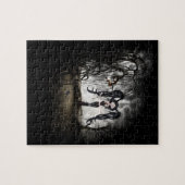Sepia Goth Girl Vignette Puzzle (Horizontal)