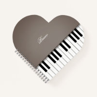 Sepia Grand Piano Music Keyboard Custom