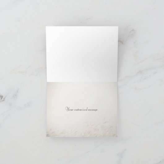 Sepia Grass Karte (Innenseite)