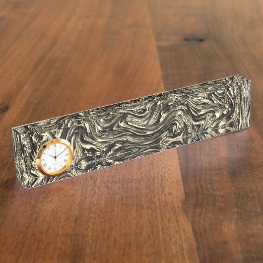 Sepia grobe Textur mit Notrelief Namensplakette (Seite)