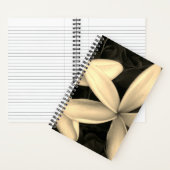 Sepia Hawaiian Blume Foto Spiral Notebook Notizblock (Innen)