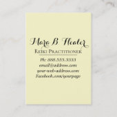 *~* Sepia-Heiler Rays heilende Visitenkarte (Rückseite)