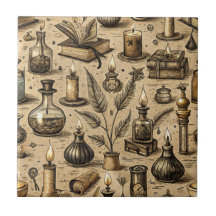 Sepia-Hexenkunst-Alchemie-Bücher Trank Vintage