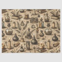 Sepia-Hexenkunst-Alchemie-Bücher-Trank Vintage