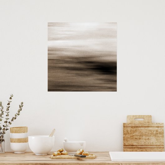Sepia Horizon Poster (Küche)