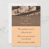 Sepia Indian Mais Hochzeit im Herbst Save the Date (Vorderseite)