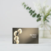 Sepia, individuell anpassbarer Beratertherapeut Visitenkarte (Stehend Vorderseite)