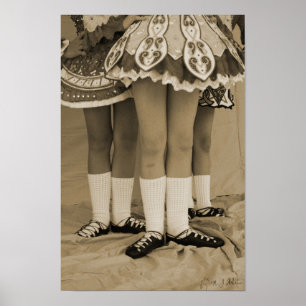 Sepia-Iren-Tanz-Plakat Poster