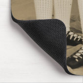 Sepia-Iren tanzen weiche Schuhe Mousepad (Ecke)