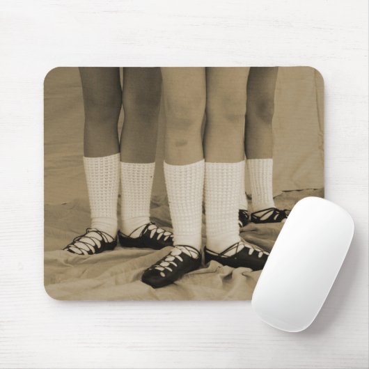 Sepia-Iren tanzen weiche Schuhe Mousepad (Mit Mouse)
