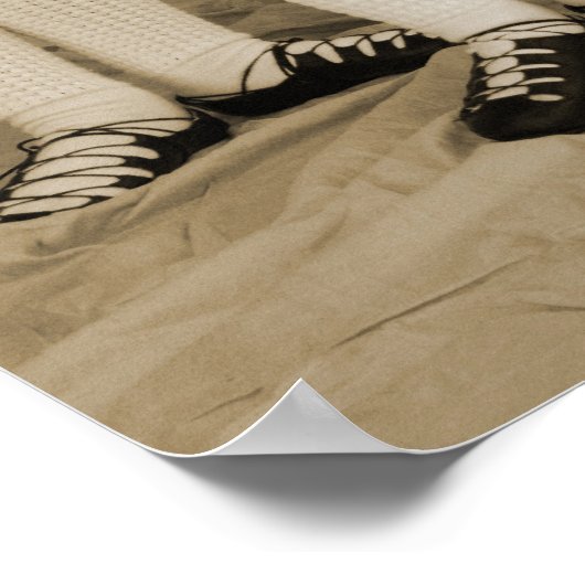 Sepia Irish Dance Poster (Ecke)