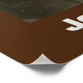 Sepia JFK John F. Kennedy Quote Motivierend Poster (Ecke)