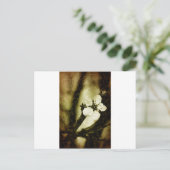 Sepia-Kirschblüte Postkarte (Stehend Vorderseite)