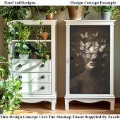 Sepia Lace & Butterfells Blindfold CR7 Decoupage Seidenpapier