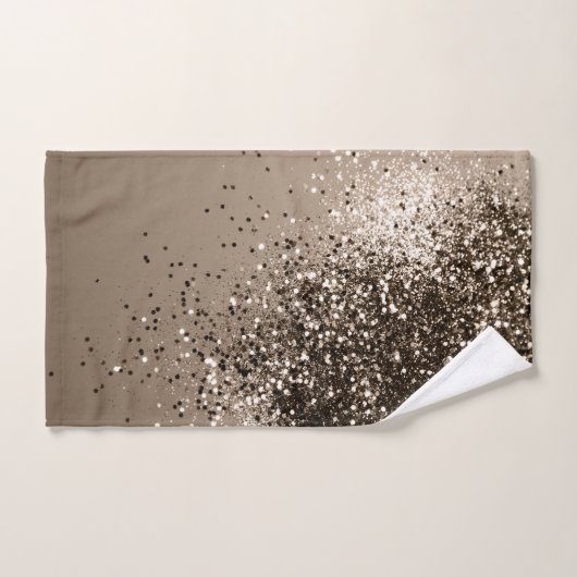 Sepia Lady Glitzer #1 #shiny Badhandtuch Set (Handtuch)