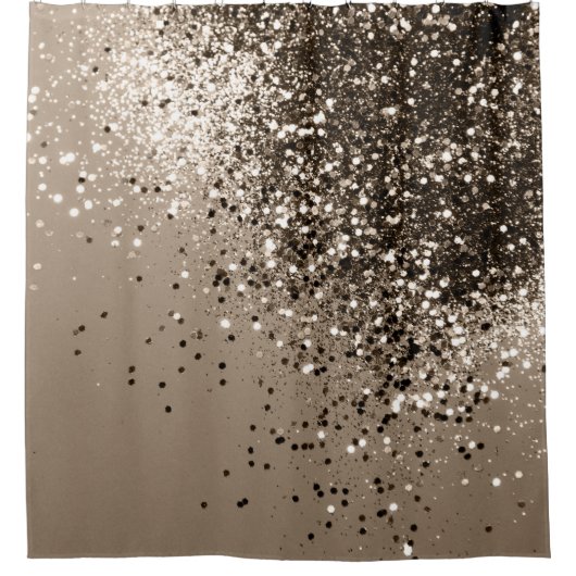 Sepia Lady Glitzer #1 #shiny Duschvorhang (Vorderseite)