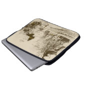 Sepia Landschaftlich Collage Laptop Sleeve (Vorne Knopf)