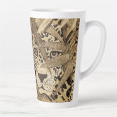 Sepia Leopard Milchtasse (Rechts)