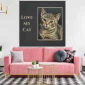 Sepia Liebe my Cat with Foto Leinwanddruck (Insitu (Wohnzimmer))