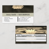 Sepia Lily Naturopath Termin Business Card (Vorne/Hinten)