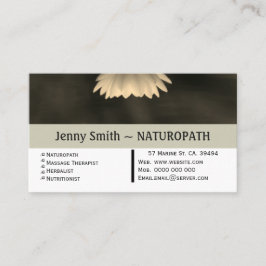 Sepia Lily Naturopath Termin Business Card