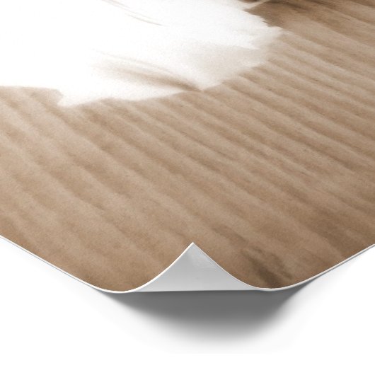 Sepia Lily Poster (Ecke)