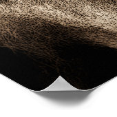 Sepia Lion Animal Fotografy Artwork Poster (Ecke)