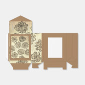 Sepia Marigolds Geschenkschachtel (Ungefaltet)