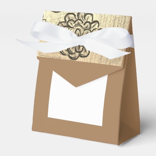 Sepia Marigolds Geschenkschachtel (Vorderseite)