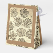 Sepia Marigolds Geschenkschachtel (Rückseite)