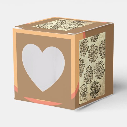 Sepia Marigolds Geschenkschachtel (Vorderseite)