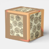 Sepia Marigolds Geschenkschachtel (Rückseite)