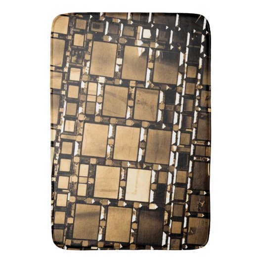 Sepia Mirror Pattern Badematte (Vorderseite Vertikal)