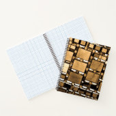 Sepia Mirror Pattern Notizblock (Innenseite)