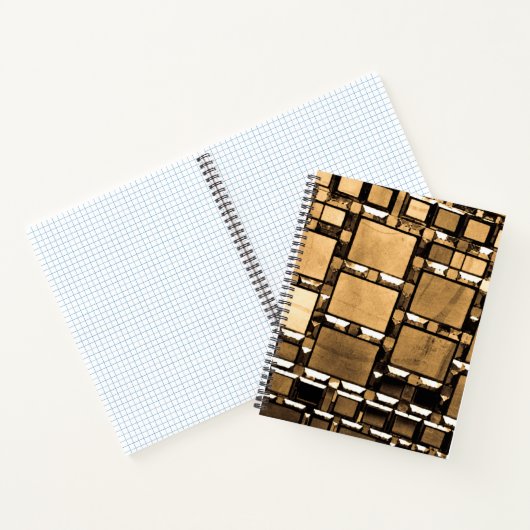 Sepia Mirror Pattern Notizblock (Innenseite)