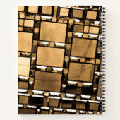 Sepia Mirror Pattern Notizblock (Rückseite)